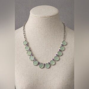 Lia Sophia Mint Green and Lavender Necklace